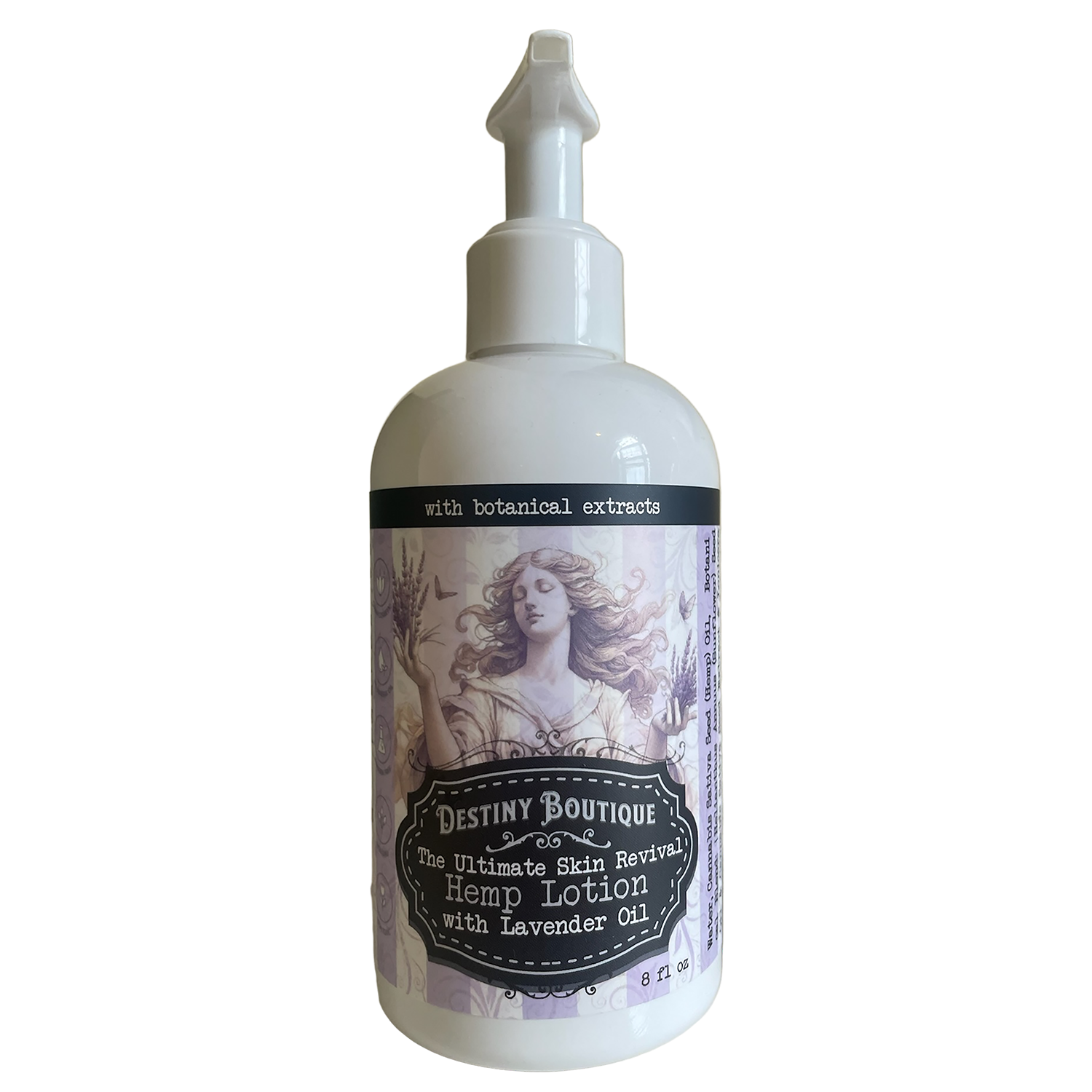 Destiny Boutique Botanical-Infused Lavender Hemp Oil Lotion 8 oz - Destiny Boutique
