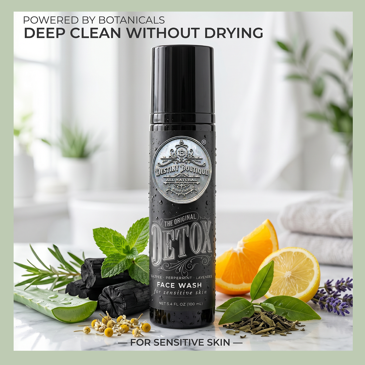 Destiny Boutique Charcoal Facial DETOX 100mL - Travel Size - Destiny Boutique
