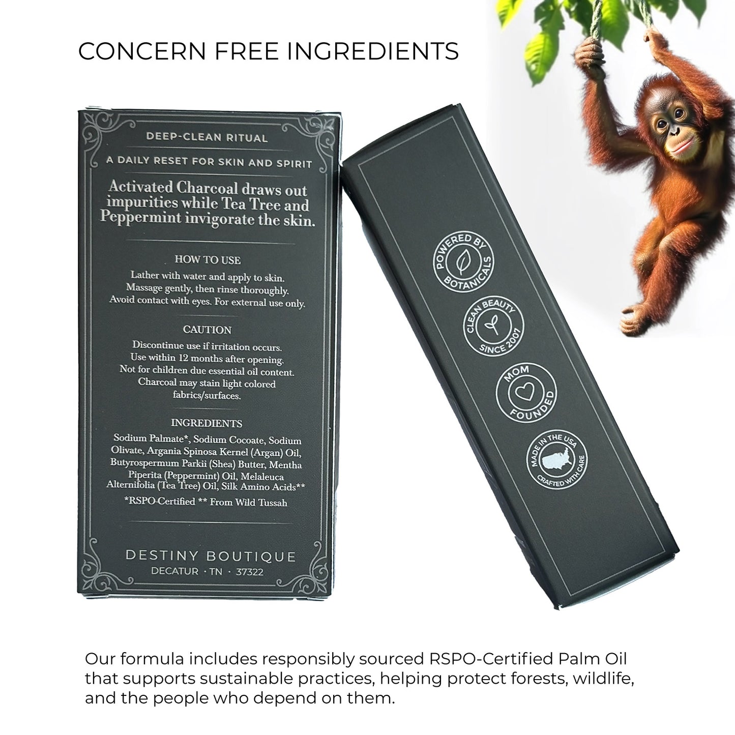 Destiny Boutique Charcoal Facial Soap 6 oz - Destiny Boutique