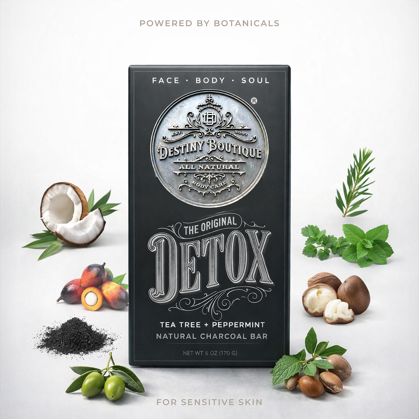Destiny Boutique Charcoal Facial Soap 6 oz - Destiny Boutique