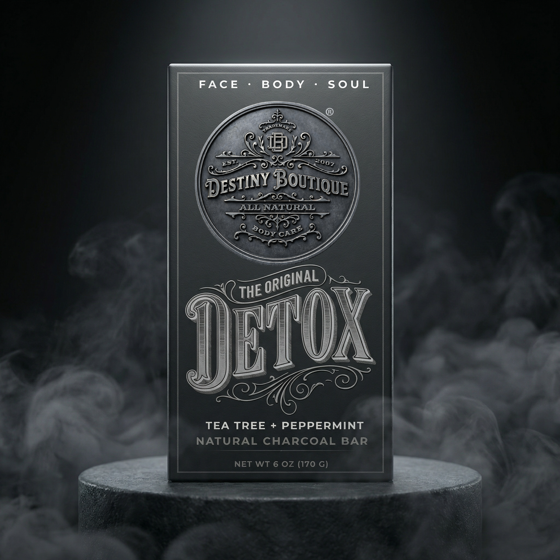 Destiny Boutique Charcoal Facial Soap 6 oz - Destiny Boutique